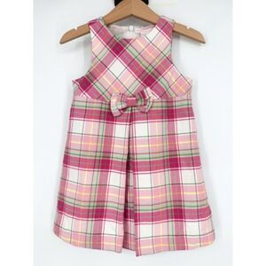 Janie and‎ Jack Pink Plaid Sleeveless Dress 18-24 Months